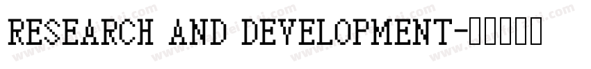 RESEARCH AND DEVELOPMENT字体转换